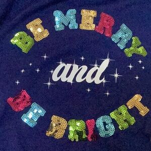 Rockin Around Christmas Long Sleeve Tee with free Headband